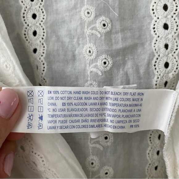 Forever 21 Lace Tie Blouse Top - Picture 3 of 4